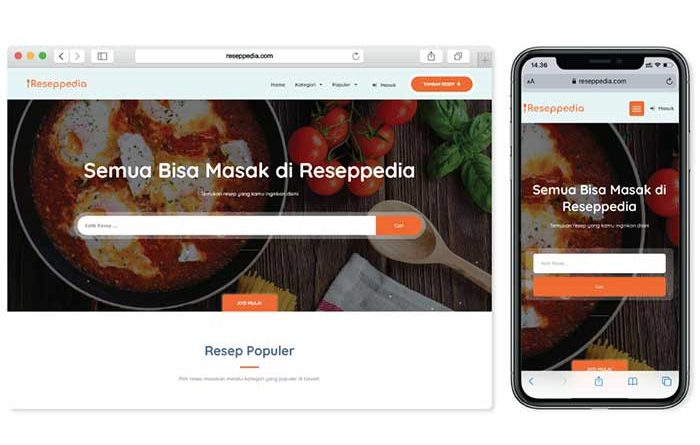 Reseppedia, Startup berbagi Resep Masakan Lengkap