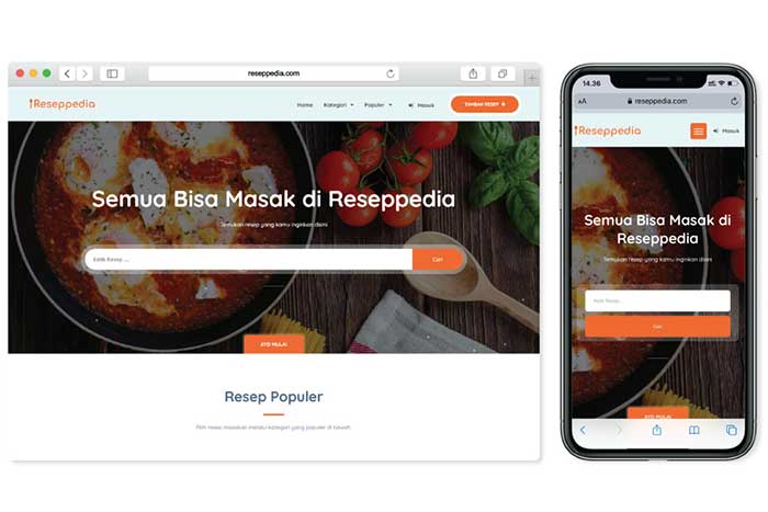 Reseppedia, Startup berbagi Resep Masakan Lengkap