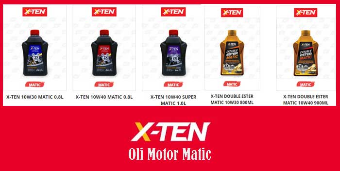 5 Rekomendasi Oli Motor Matic Terbaik di Indonesia dari X-Ten