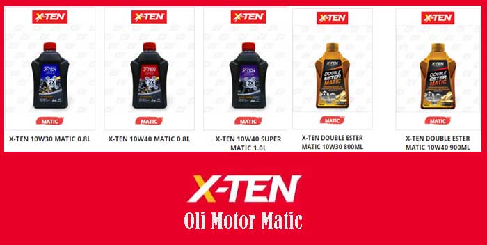 5 Rekomendasi Oli Motor Matic Terbaik di Indonesia dari X-Ten