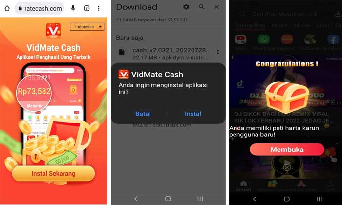 VidMate Cash Aplikasi Penghasil Uang