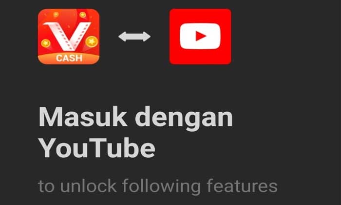 Login Aplikasi VidMate Cash